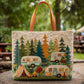 Bohemian Chicken Quilted Tote Bag