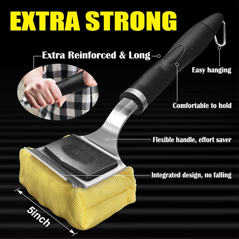 Bristle Free Grill Brush Replaceable Head for Outdoor Grill Cleaning