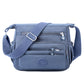 Nylon Lightweight Single Shoulder Bag with Multiple Pockets