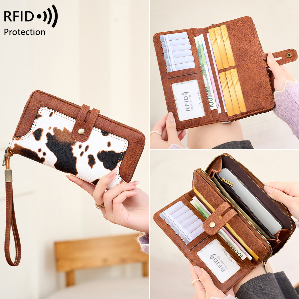 RFID Blocking Leather Wallet