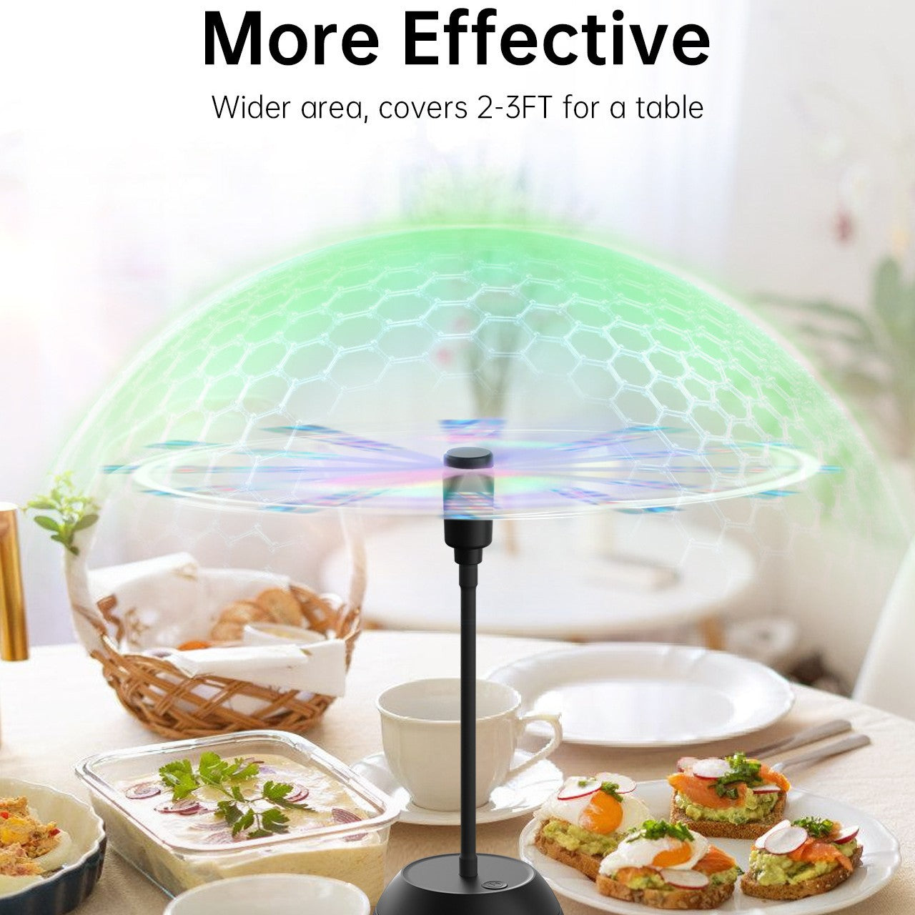 Portable Fly Repellent Fan for Tables