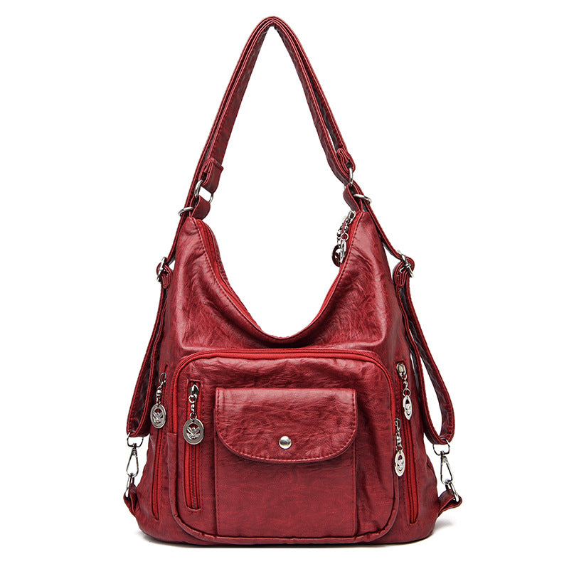 Women's Convertible Multi-Pocket Shoulder Bag