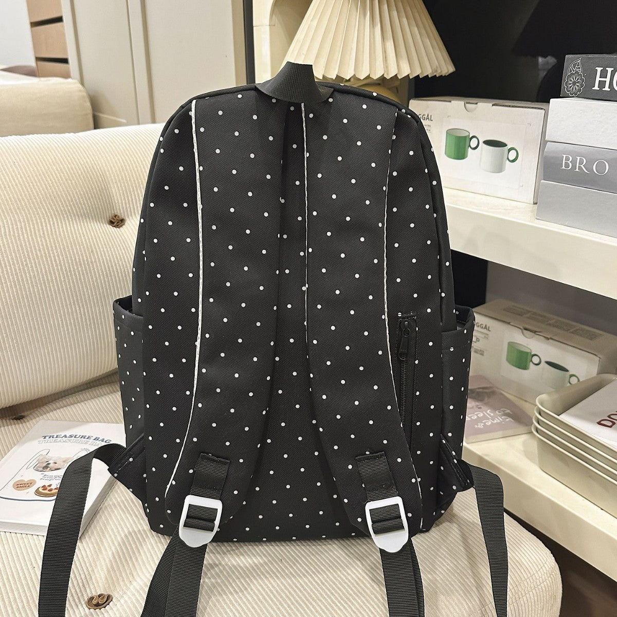 Piano Backpack – Whimsical Polka Dot Music Daypack