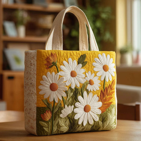 Yellow Daisy Handmade Tote Bag