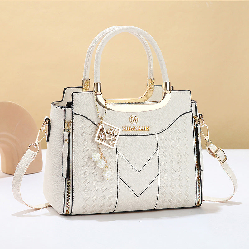 3 PCS Women's Elegant Embroidered Pattern Tote Bag