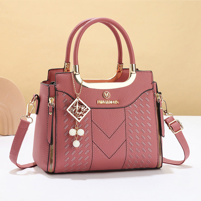 3 PCS Women's Elegant Embroidered Pattern Tote Bag