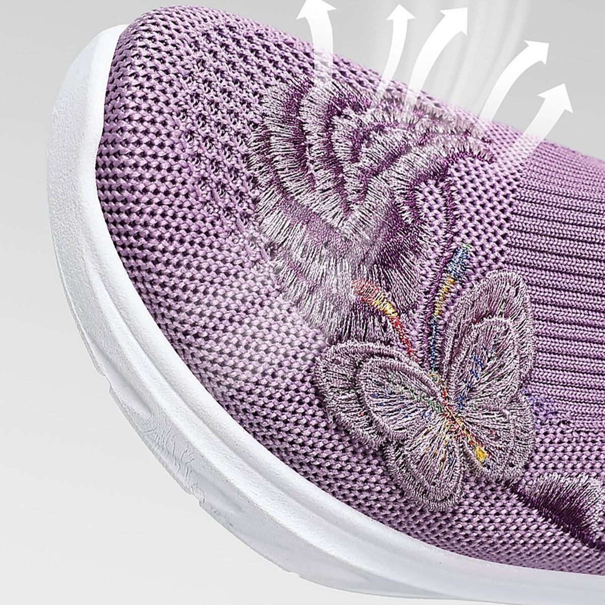Women's Butterfly Embroidered Loafers