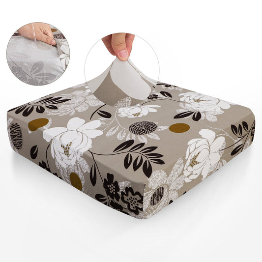 Waterproof Patio Floral Printed Stretch Cushion Covers