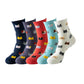 Mini Cat Head Animal Face Socks 5 Pairs