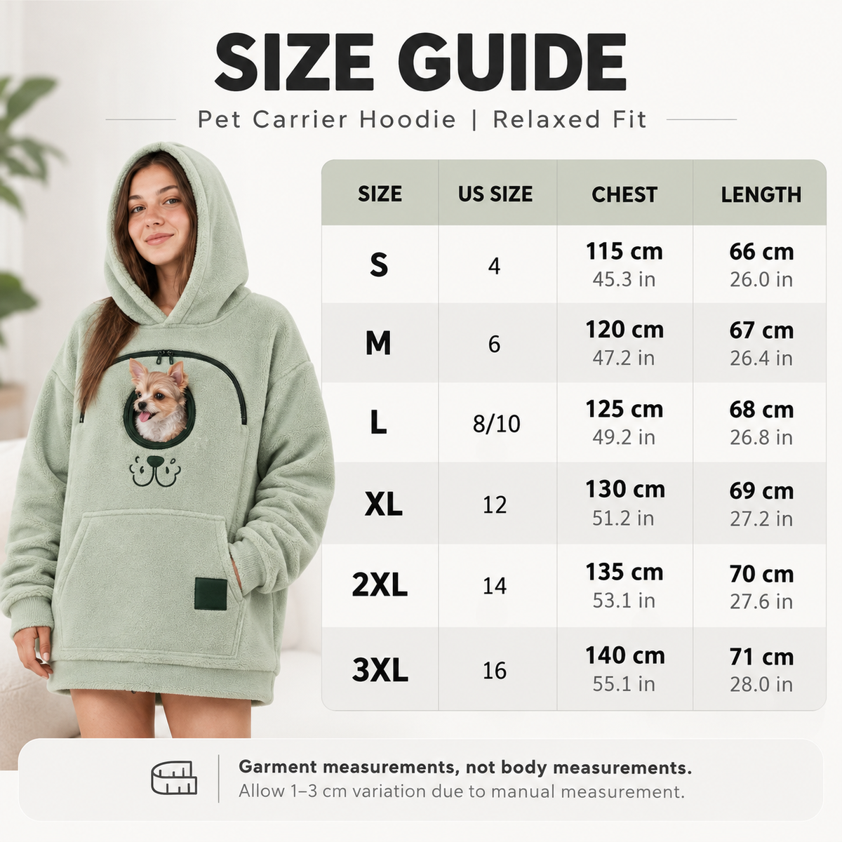Cozy Pet Carrier Hoodie Built in Pouch for Cats Small Dogs