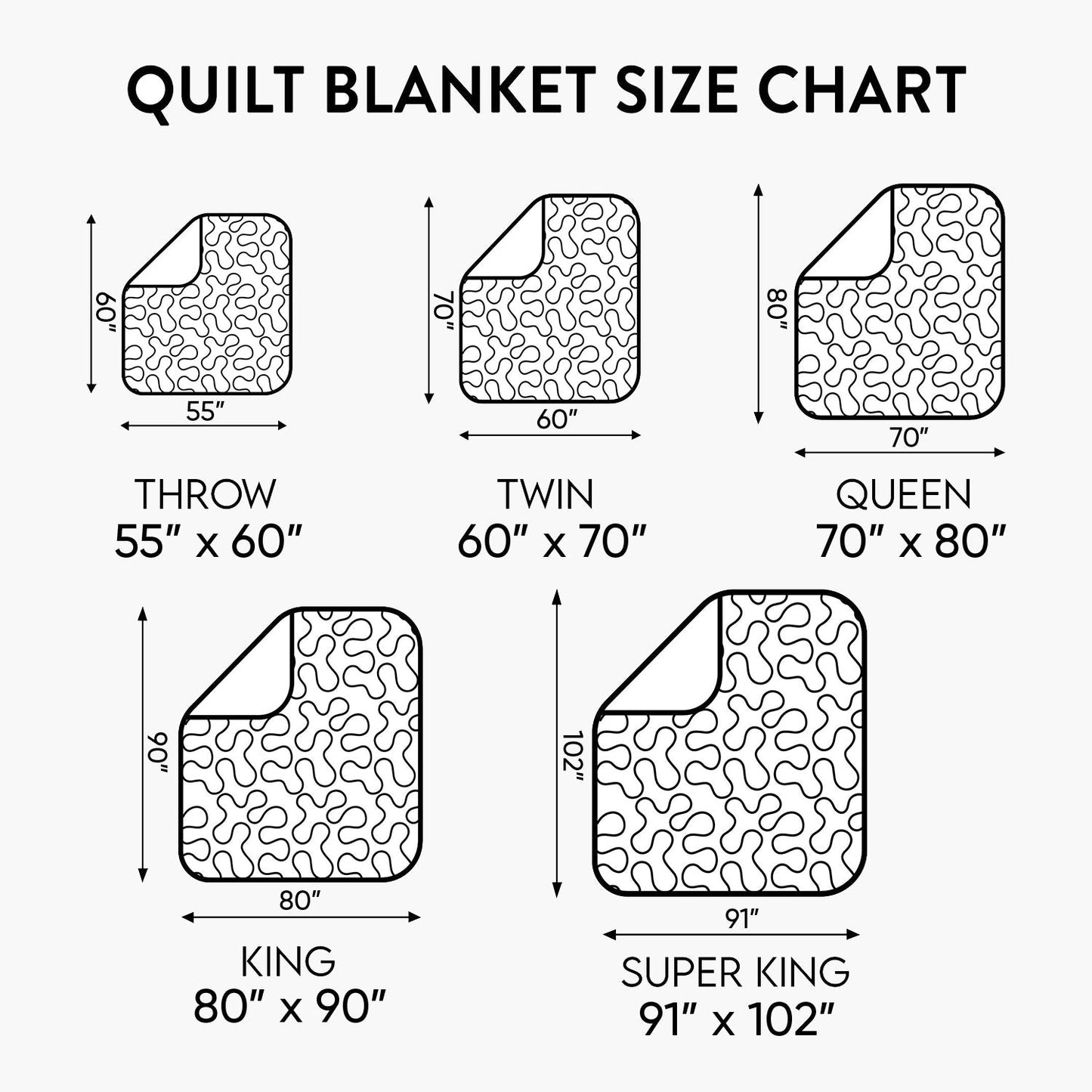 Abstract Kitty Quilted Blanket