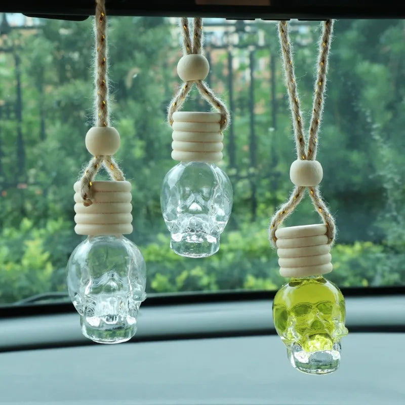 Skull Car Air Freshener Diffuser Aromatherapy Essential Oil