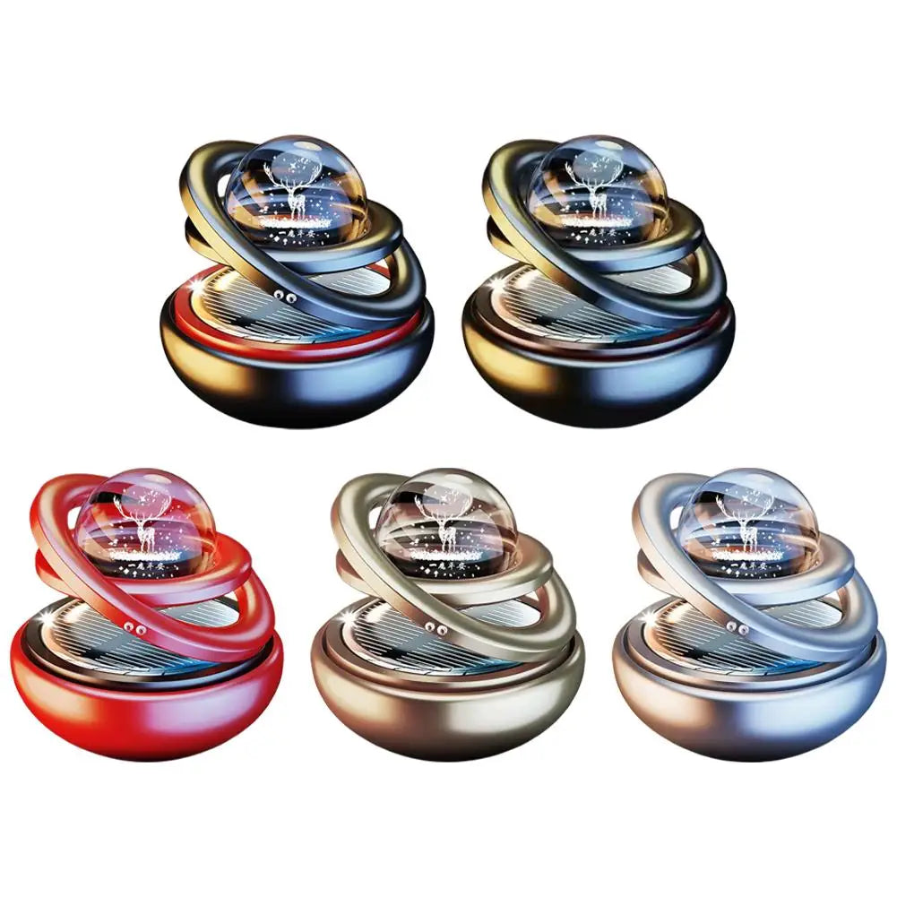 Car Double Suspended Crystal Ball Aromatherapy Perfume