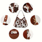 Luxury Leather Print Hobo Anti-theft Handbag