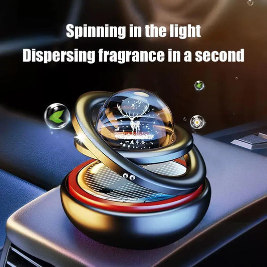 Car Double Suspended Crystal Ball Aromatherapy Perfume