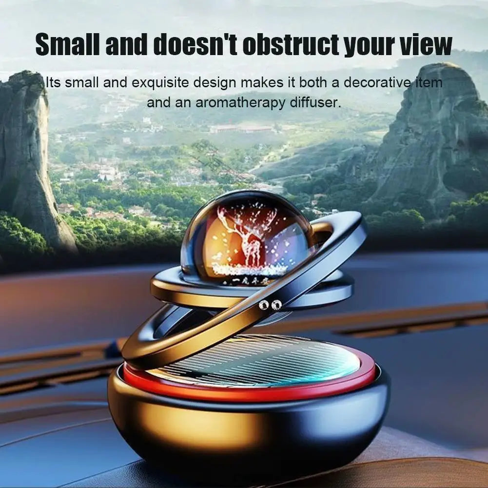 Car Double Suspended Crystal Ball Aromatherapy Perfume