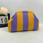 Women‘s Striped Diamond Dot Cloud Handbag