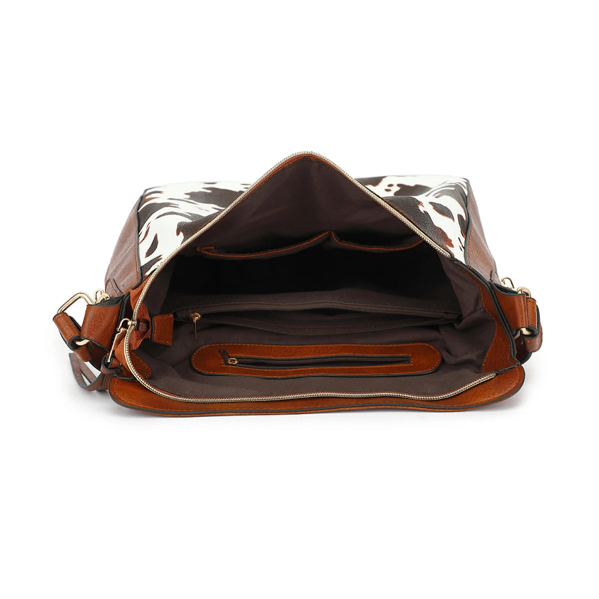 Luxury Leather Print Hobo Anti-theft Handbag
