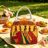 African American Art Quilted Lunch Bag