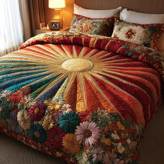 Meadow Bloom Quilted Bedding Set
