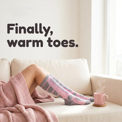 Heated Thermal Socks With Three Adjustable Temperature Settings