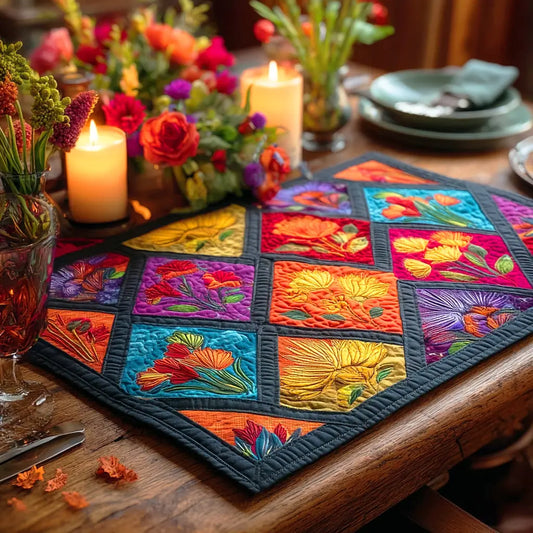 Wildflower Harmony Quilted Place Mat