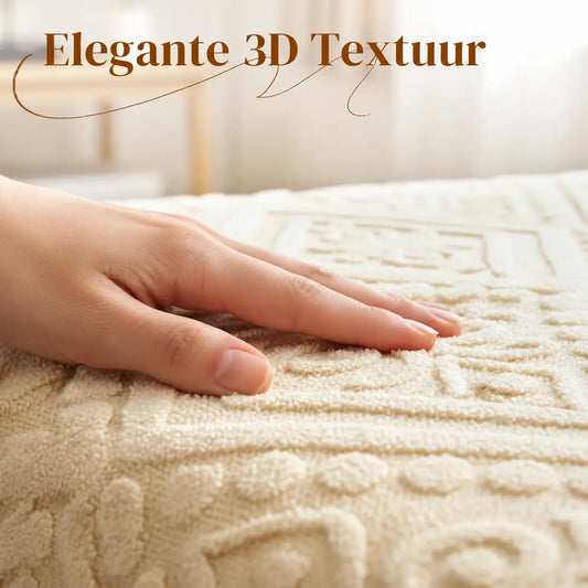 360° All-Around Stretch Plush Knit Fitted Sheet with 2 Pillowcases