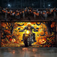 Born To Ride Built For Halloween Garage Door Banner Decoration