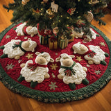 Adorable Sheep Quilted Tree Skirt