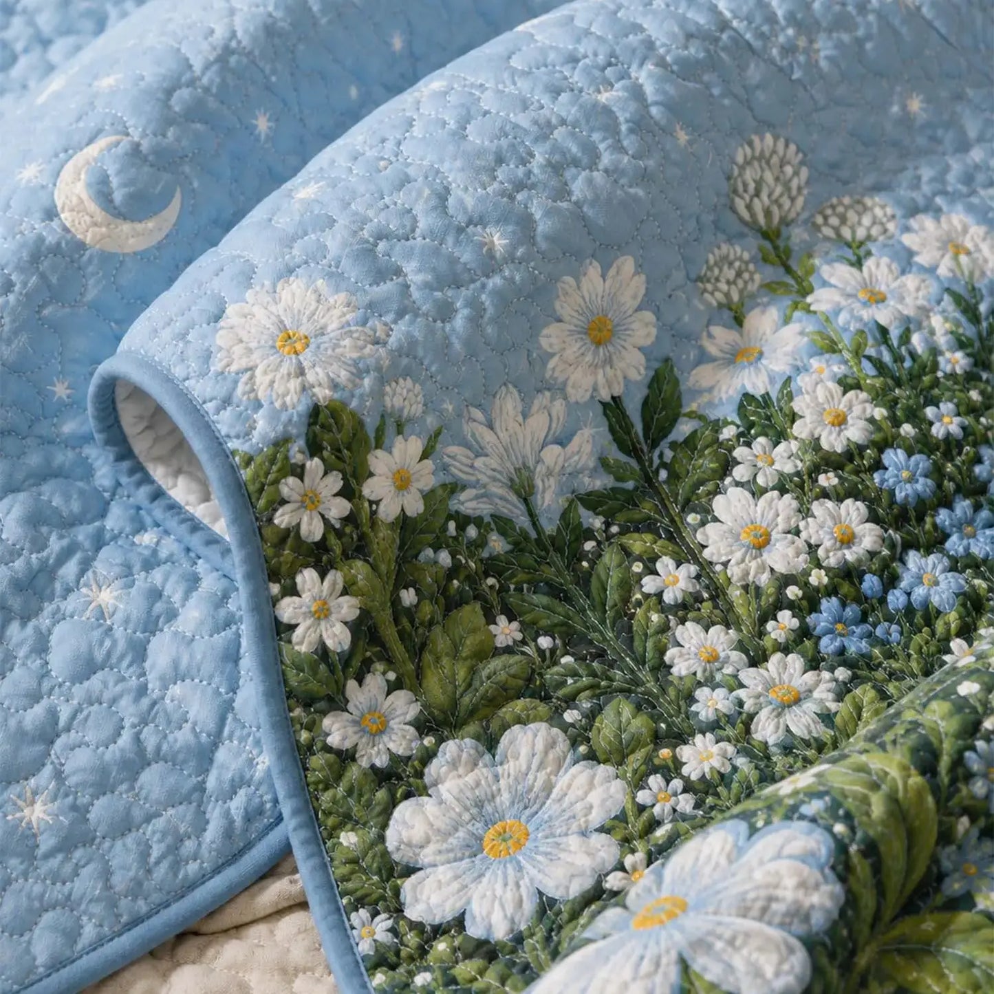 Raven Moonlit Meadow Quilted Bedding Set