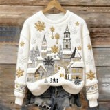 Winter Town Cozy Plush Sweatshirt