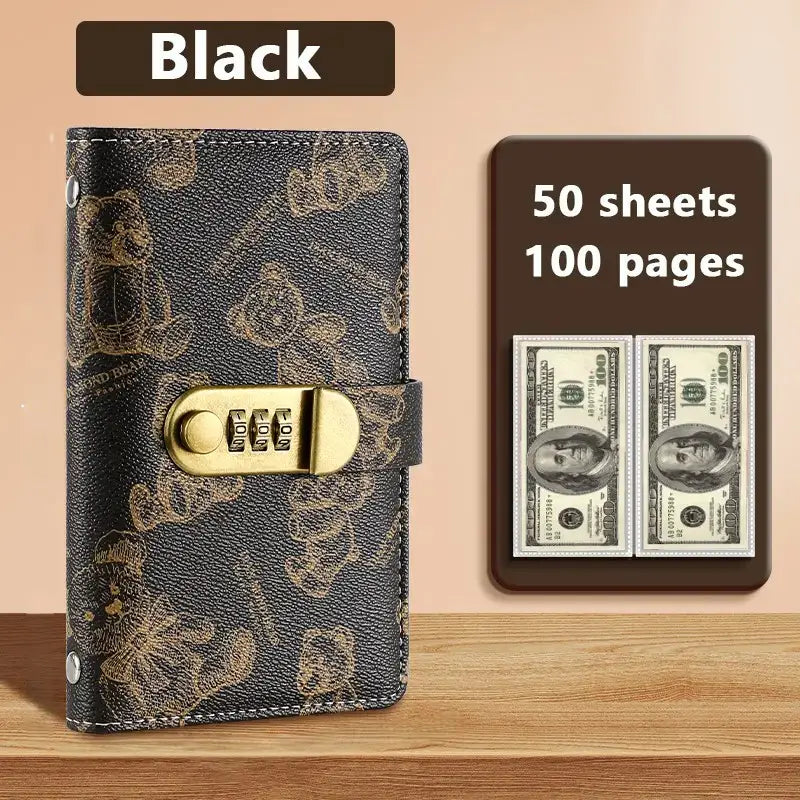 A6 Savings Notebook with Lock - Budget Planner & Organizer
