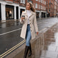 Women’s Plus size Tailored Belted Trench Coat