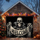 Skeleton Welcome Halloween Garage Door Banner Decoration
