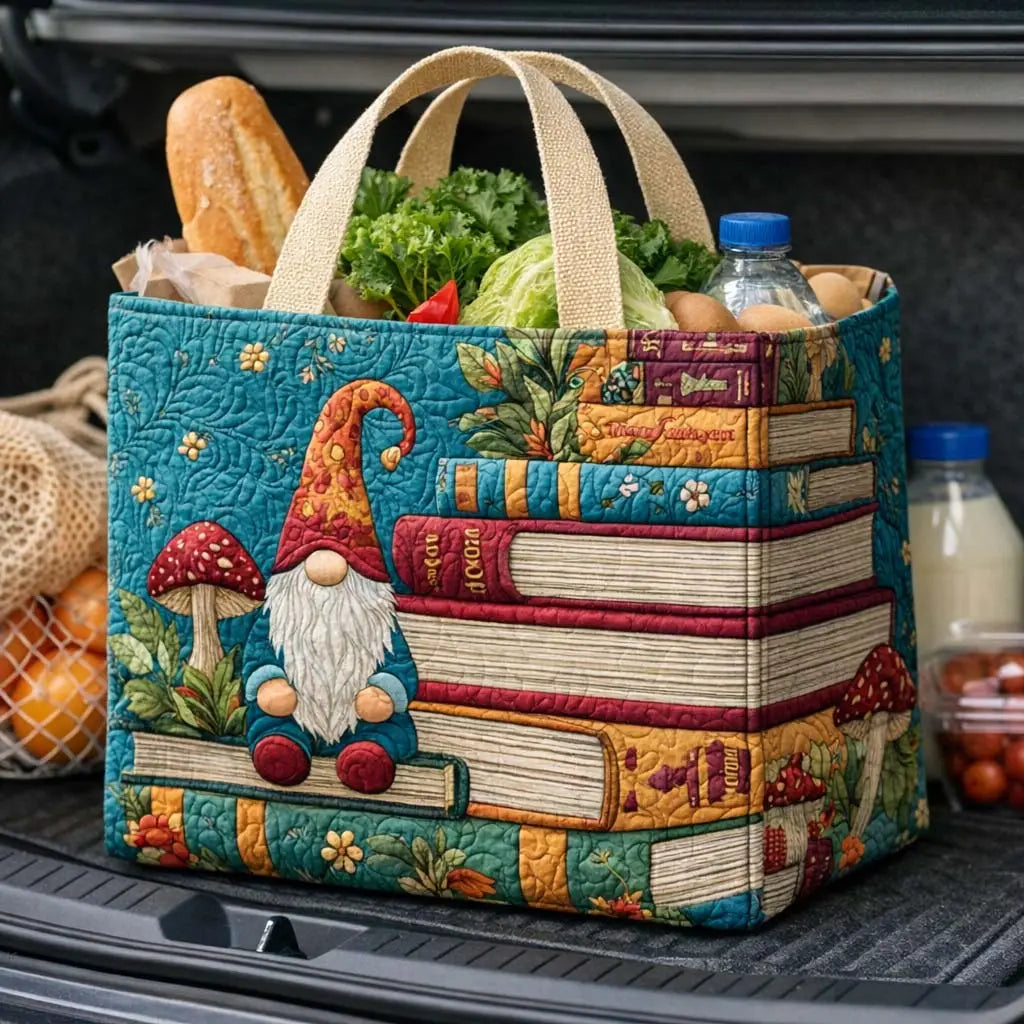 Gnome Stories Quilted Shopping Bag