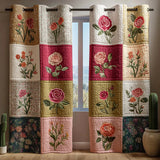 Rose Patchwork Quilted Curtains