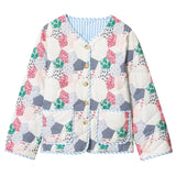 Vintage Patchwork Print Quilted Jacket