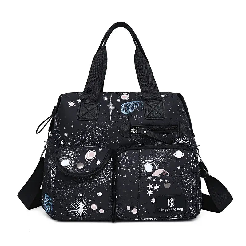 Large Capacity Waterproof Multi-Pocket Tote Bag