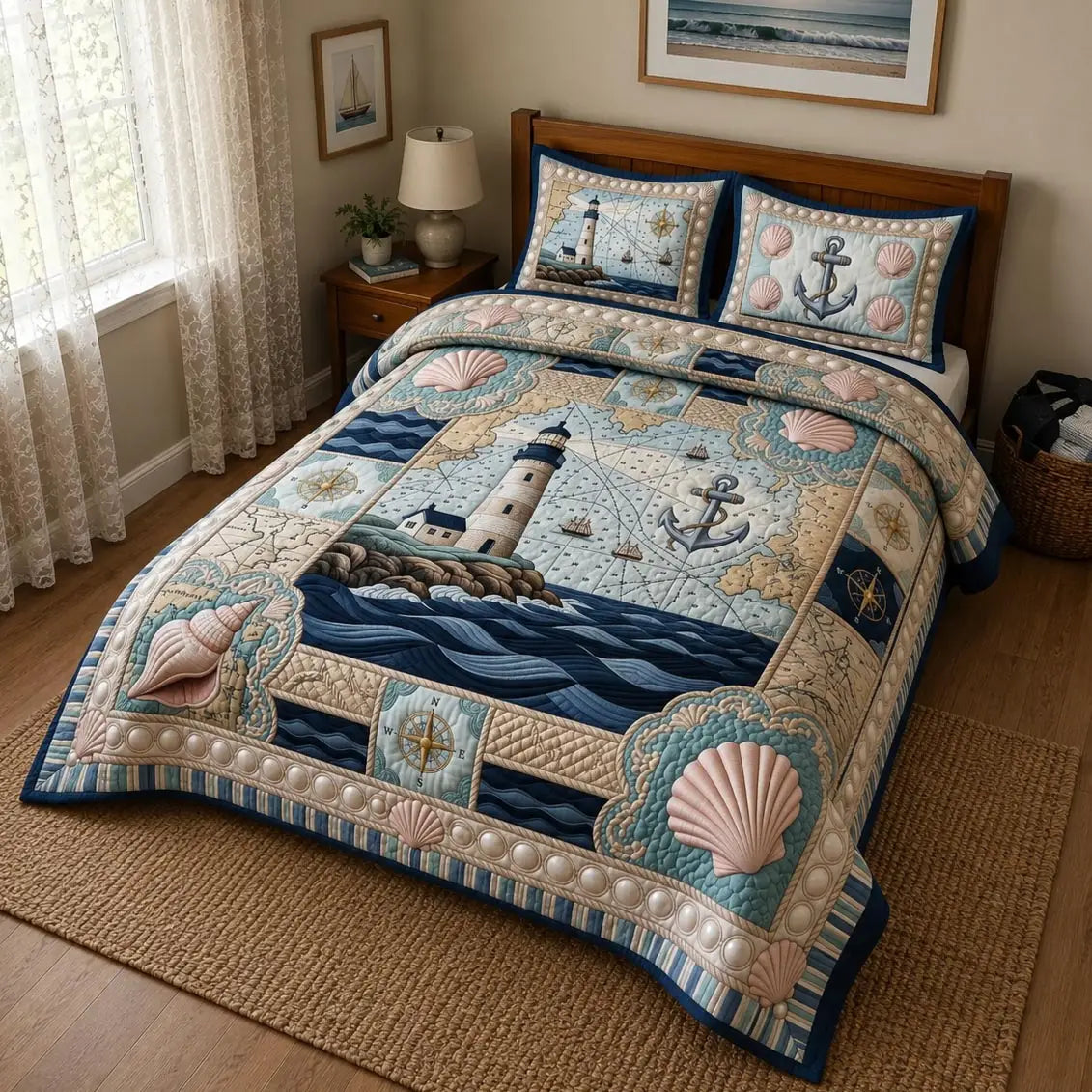 Sea Escape Quilted Bedding Set