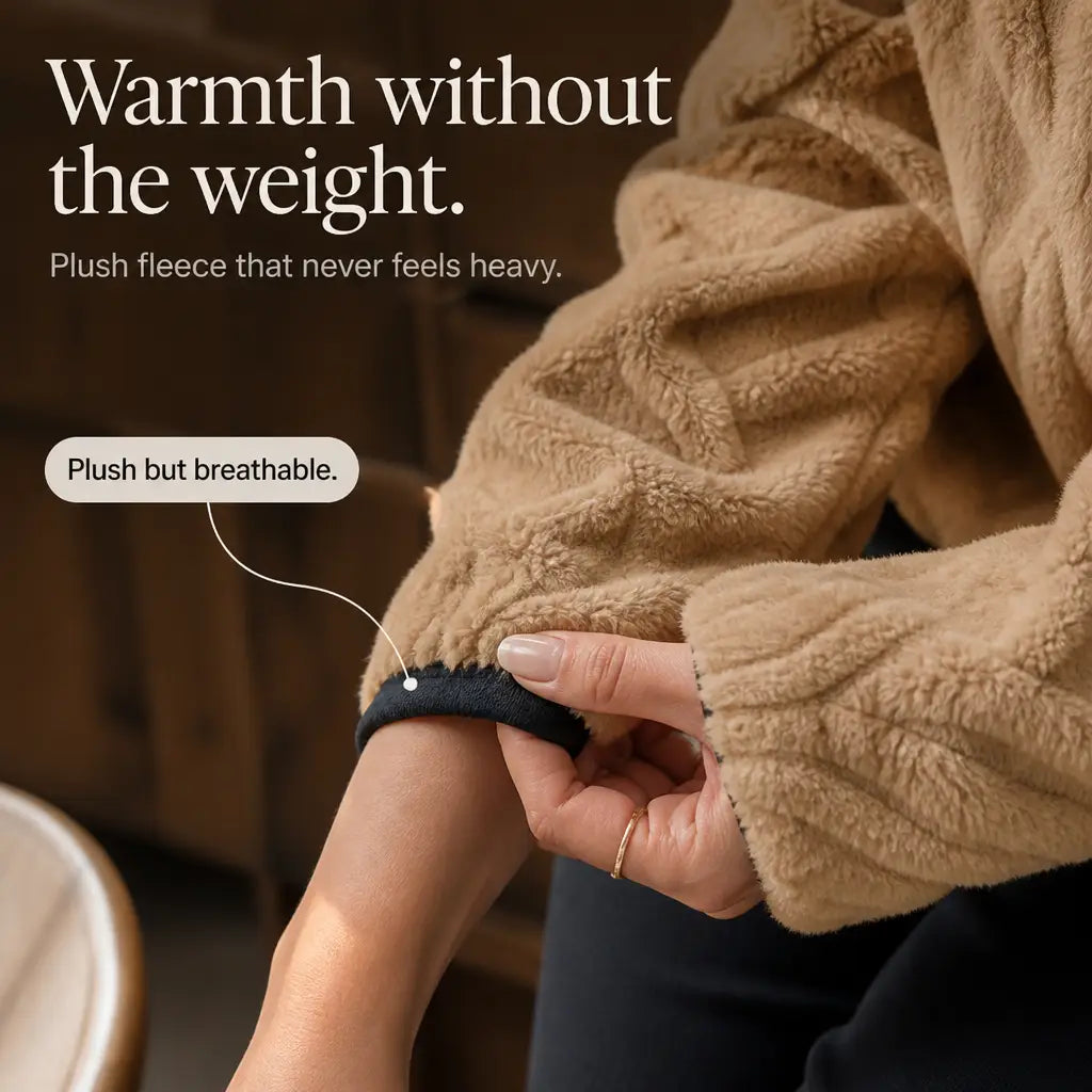 Full Size Fleece Half Zip Sweatshirt