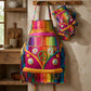 Colorful Hippie Van Quilted Apron Set (2-Piece) – Padded Apron + Heat-Resistant Oven Mitts