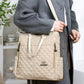 Anti-Theft Vintage Quilted Nylon Women's Backpack
