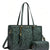 Vintage Embossed Leather Laptop Tote Set