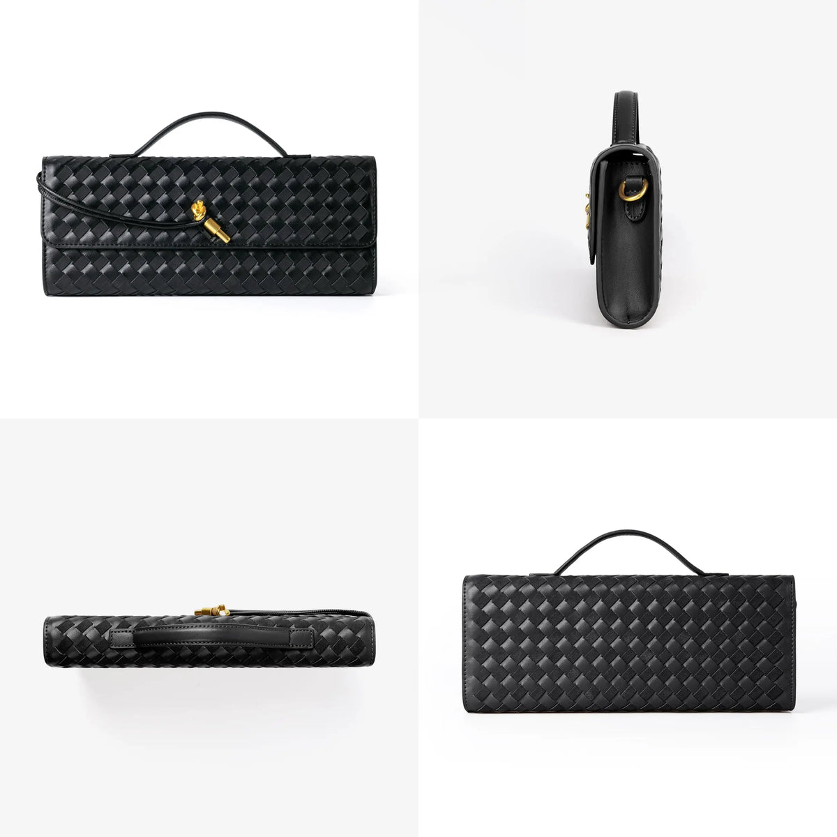 Women's Woven Evening Clutch Handbags