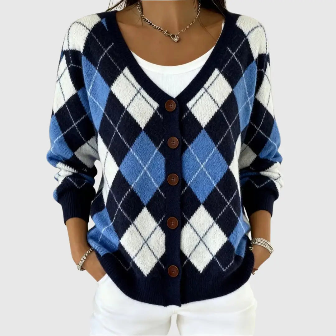Comfortable Button-up Faux-knit Cardigan