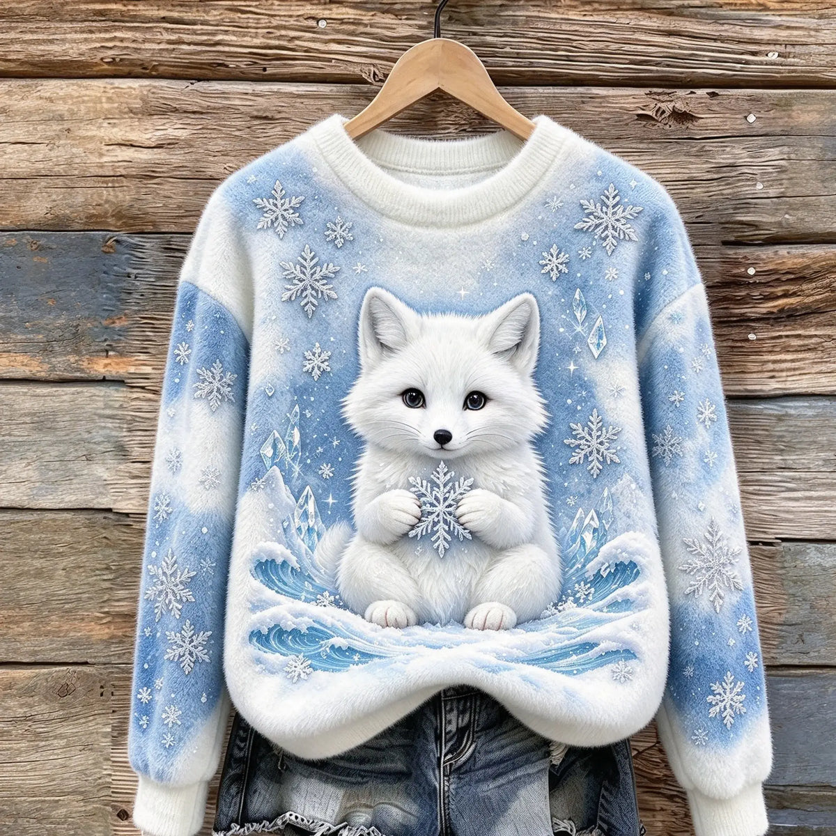 Arctic Fox Cozy Plush Sweatshirt