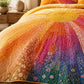 Rainbow Sunburst Quilted Bedding Set