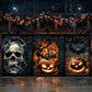 Infernal Halloween Gate Garage Door Banner Decoration