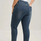 Drawstring Waist Tapered Leg Denim Joggers