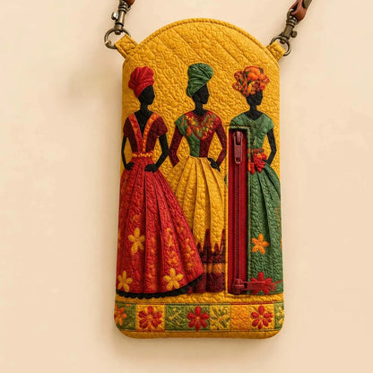 Soulbound Roots Quilted Slim Phone Crossbody Bag